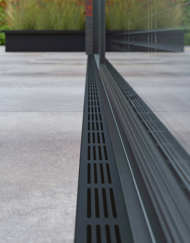 Ultra Drain Blackline Straight compleet 120cm